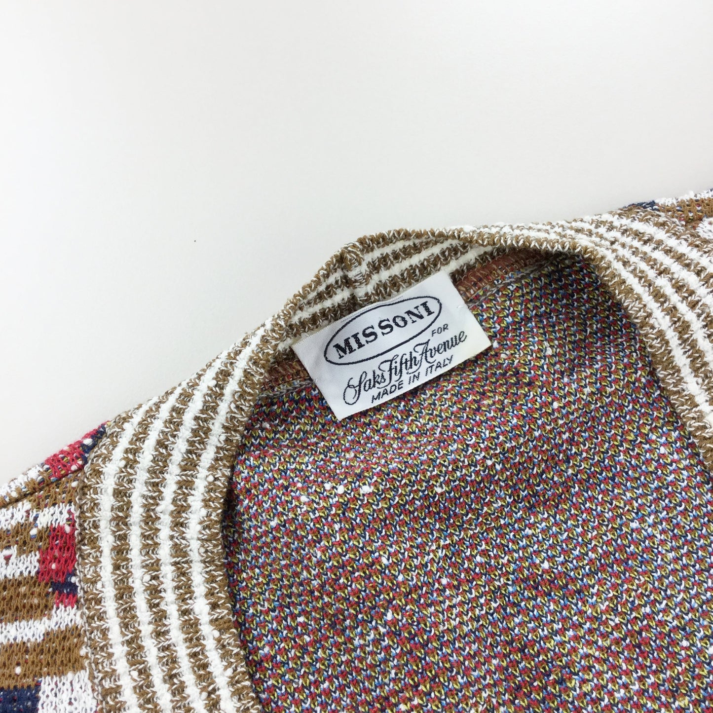Missoni Laks Fifth Avenue 70s Cotton Cardigan - Large-olesstore-vintage-secondhand-shop-austria-österreich