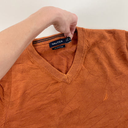 Nautica V-Neck Sweatshirt 3 PCS Set - XL-NAUTICA-olesstore-vintage-secondhand-shop-austria-österreich