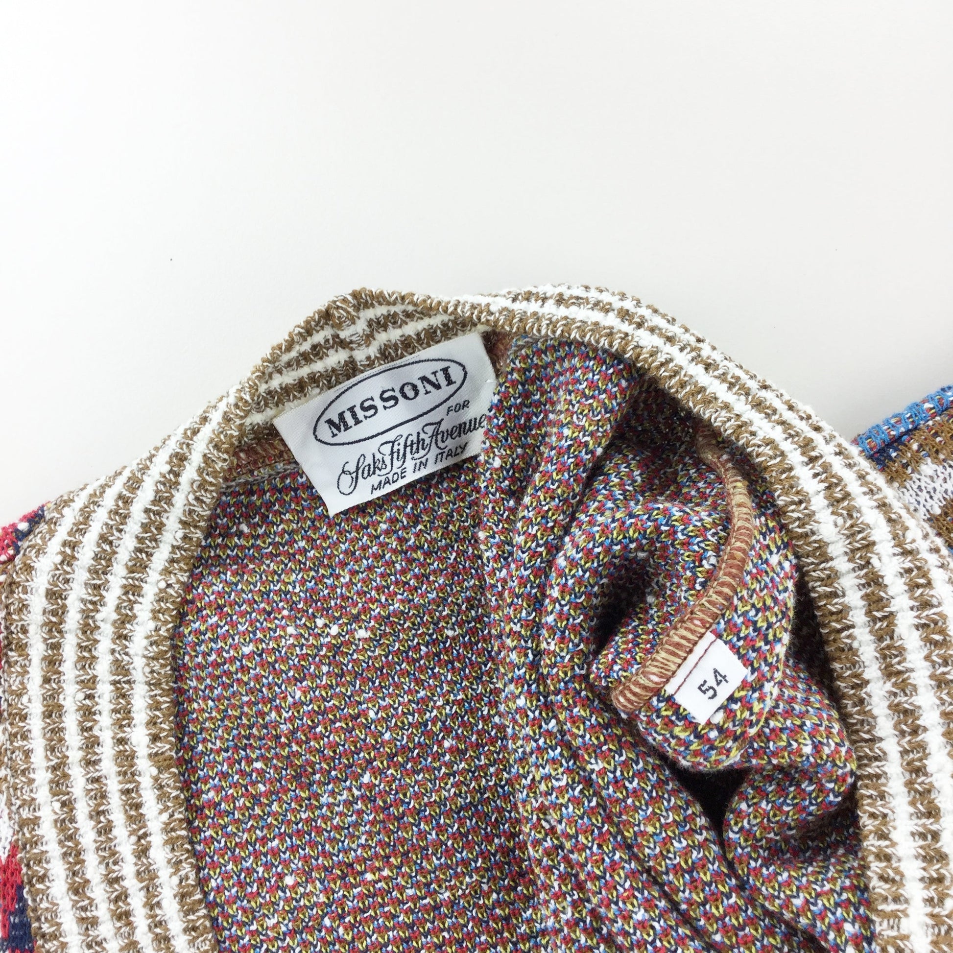 Missoni Laks Fifth Avenue 70s Cotton Cardigan - Large-olesstore-vintage-secondhand-shop-austria-österreich