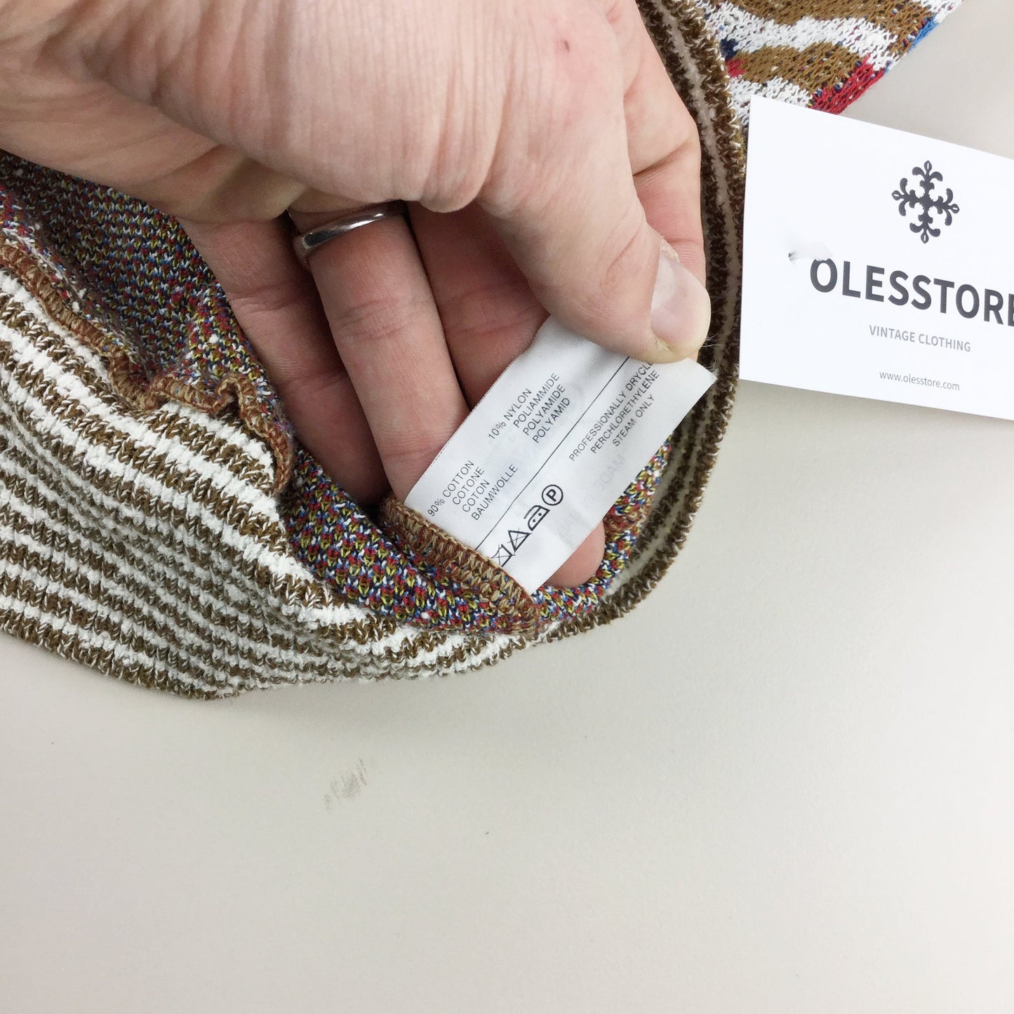 Missoni Laks Fifth Avenue 70s Cotton Cardigan - Large-olesstore-vintage-secondhand-shop-austria-österreich