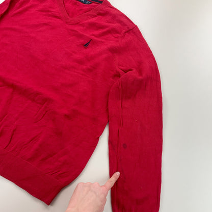 Nautica V-Neck Sweatshirt 3 PCS Set - Medium-NAUTICA-olesstore-vintage-secondhand-shop-austria-österreich