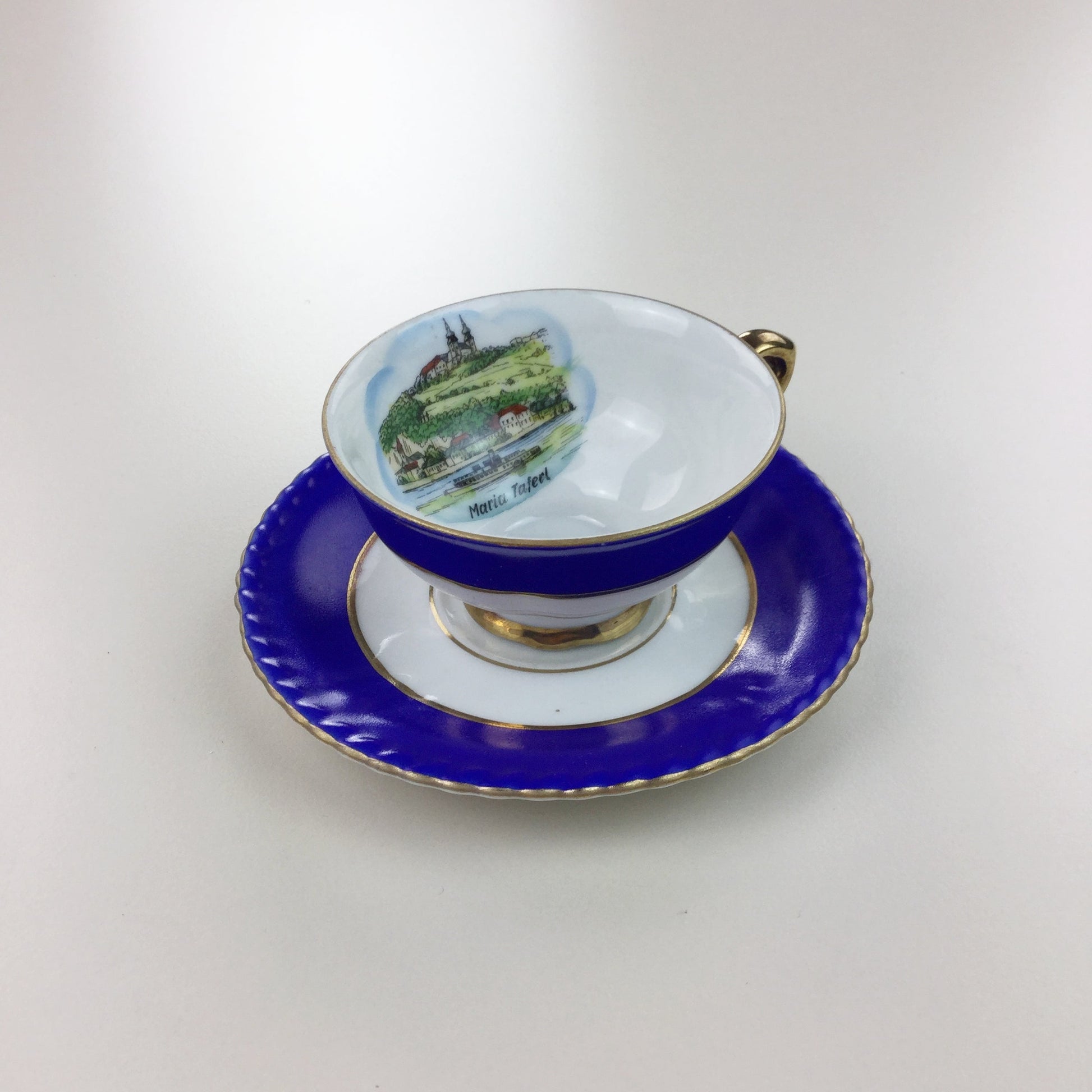 Mocha 2-Part Coffee Cup Maria Taferl, Austria-olesstore-vintage-secondhand-shop-austria-österreich