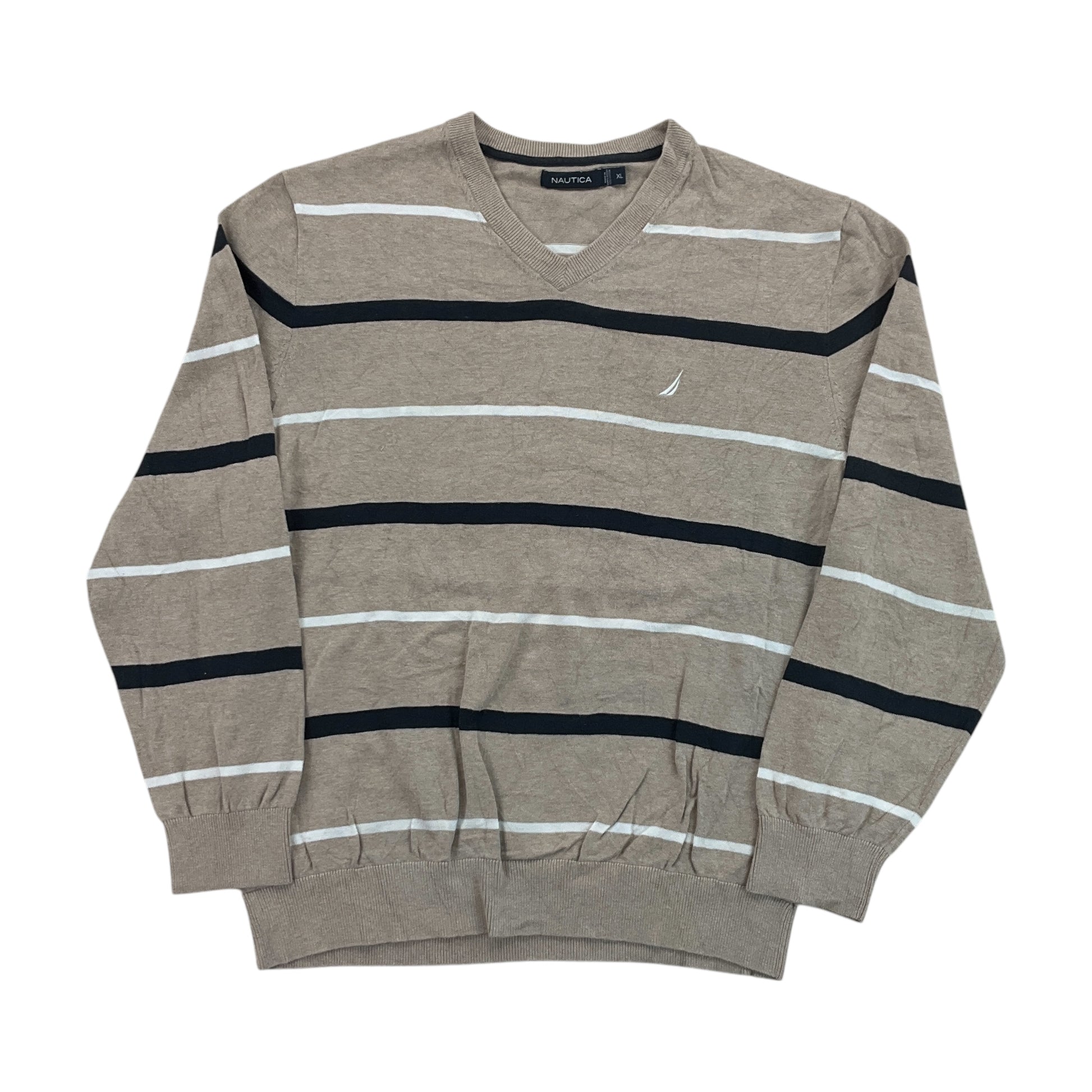 Nautica V-Neck Sweatshirt 3 PCS Set - XL-NAUTICA-olesstore-vintage-secondhand-shop-austria-österreich