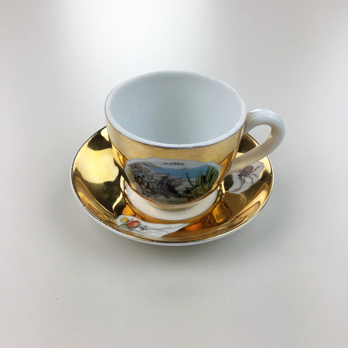 Mocha 2-Part Coffee Cup Suisse Langenthal, Alassio-olesstore-vintage-secondhand-shop-austria-österreich