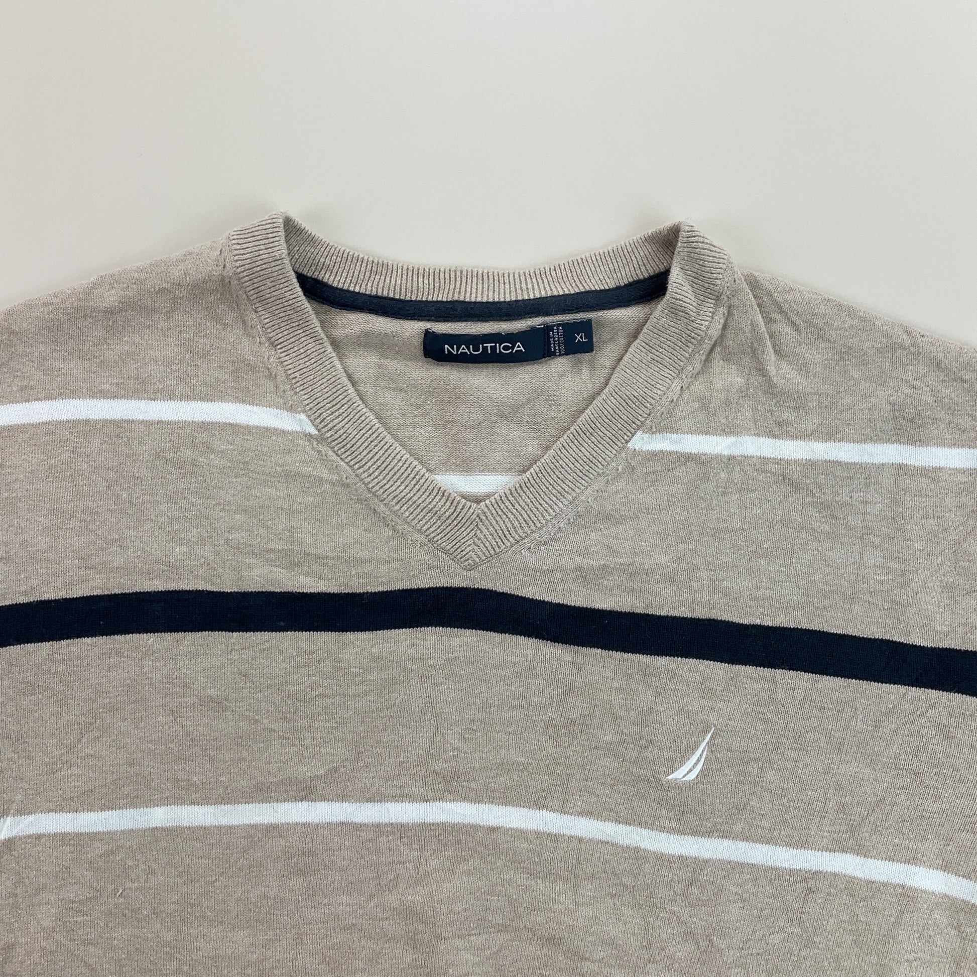 Nautica V-Neck Sweatshirt 3 PCS Set - XL-NAUTICA-olesstore-vintage-secondhand-shop-austria-österreich