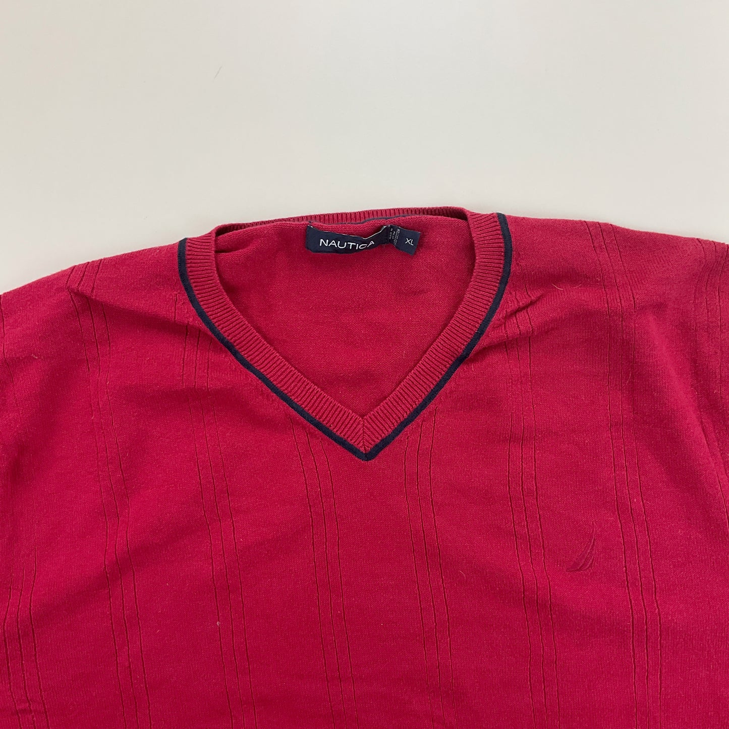 Nautica V-Neck Sweatshirt 3 PCS Set - XL-NAUTICA-olesstore-vintage-secondhand-shop-austria-österreich