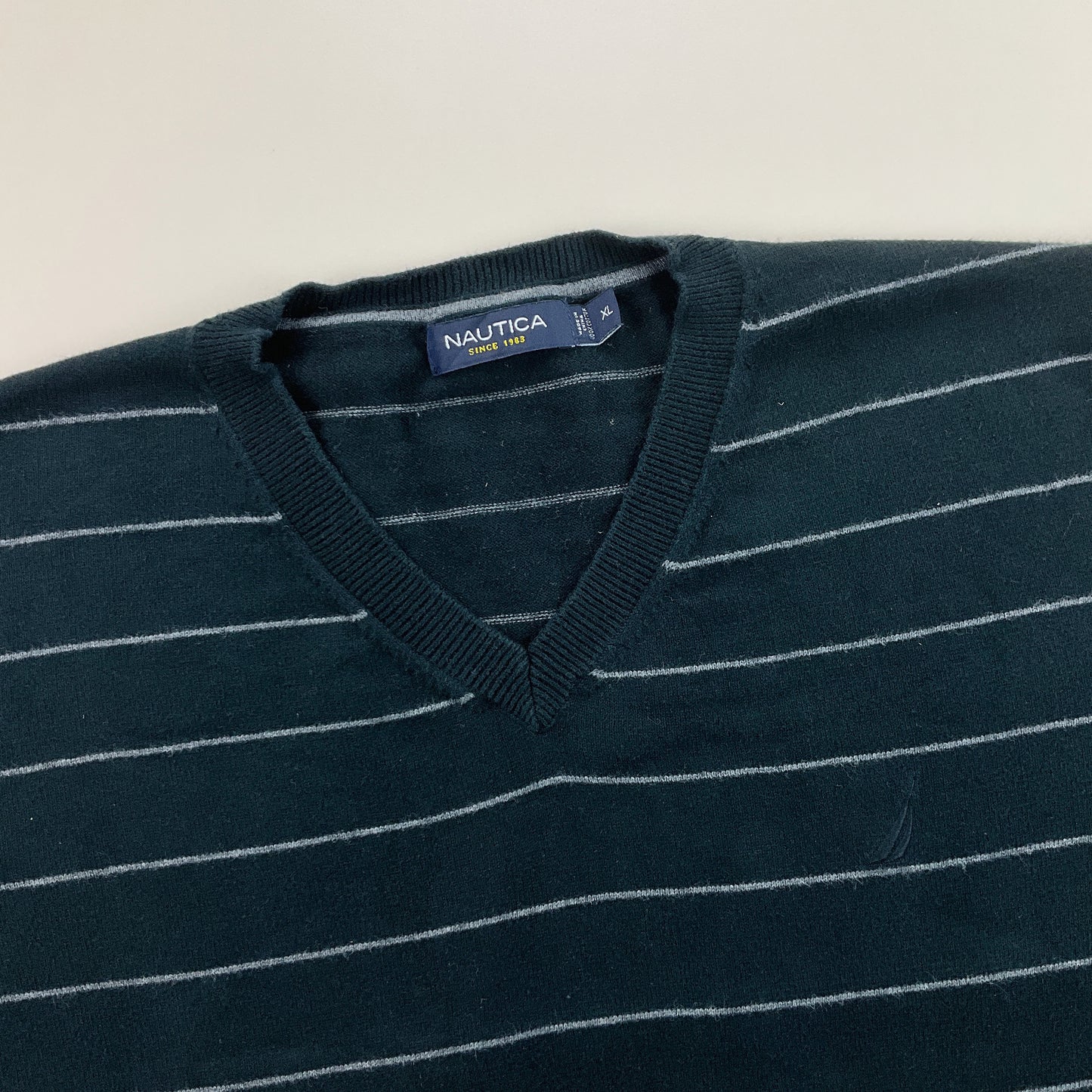 Nautica V-Neck Sweatshirt 3 PCS Set - XL-NAUTICA-olesstore-vintage-secondhand-shop-austria-österreich