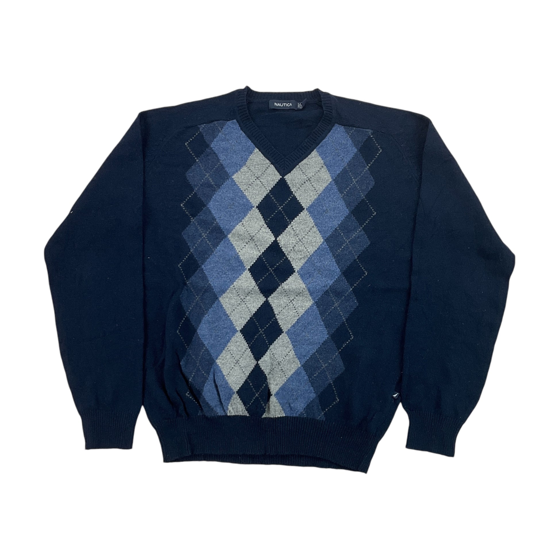 Nautica V-Neck Sweatshirt 3 PCS Set - Medium-NAUTICA-olesstore-vintage-secondhand-shop-austria-österreich