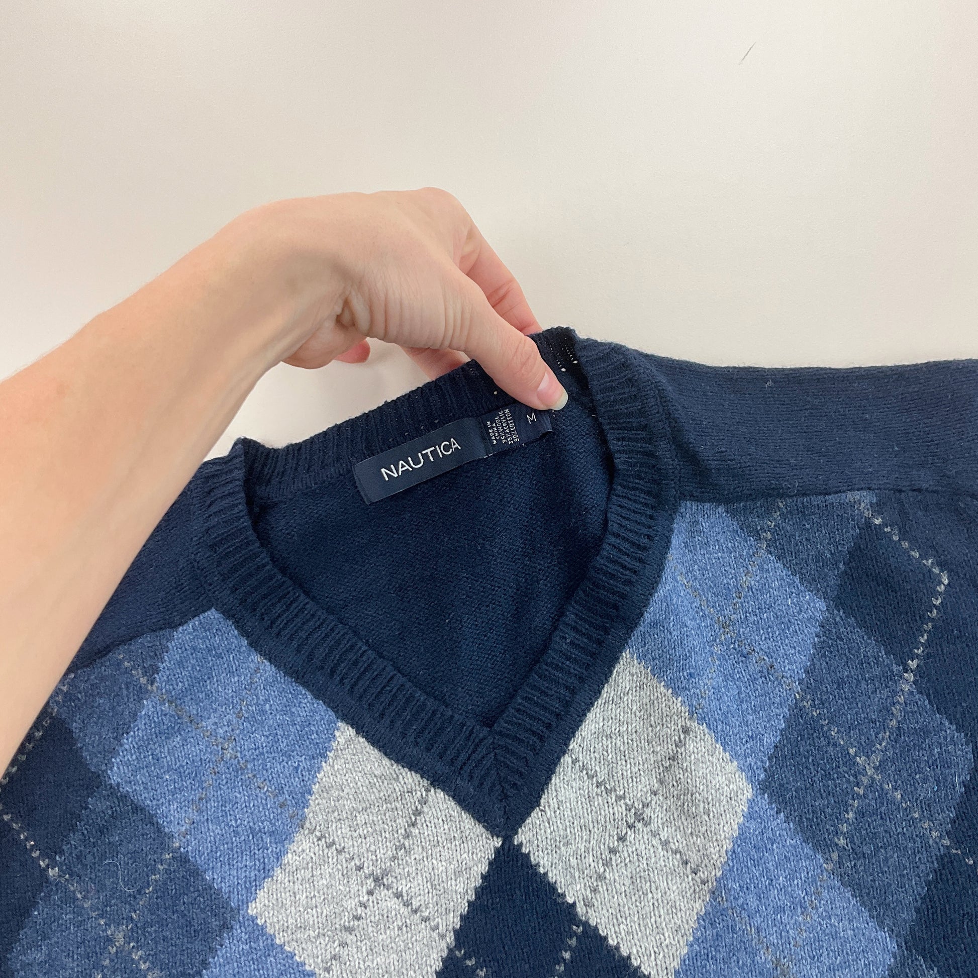 Nautica V-Neck Sweatshirt 3 PCS Set - Medium-NAUTICA-olesstore-vintage-secondhand-shop-austria-österreich