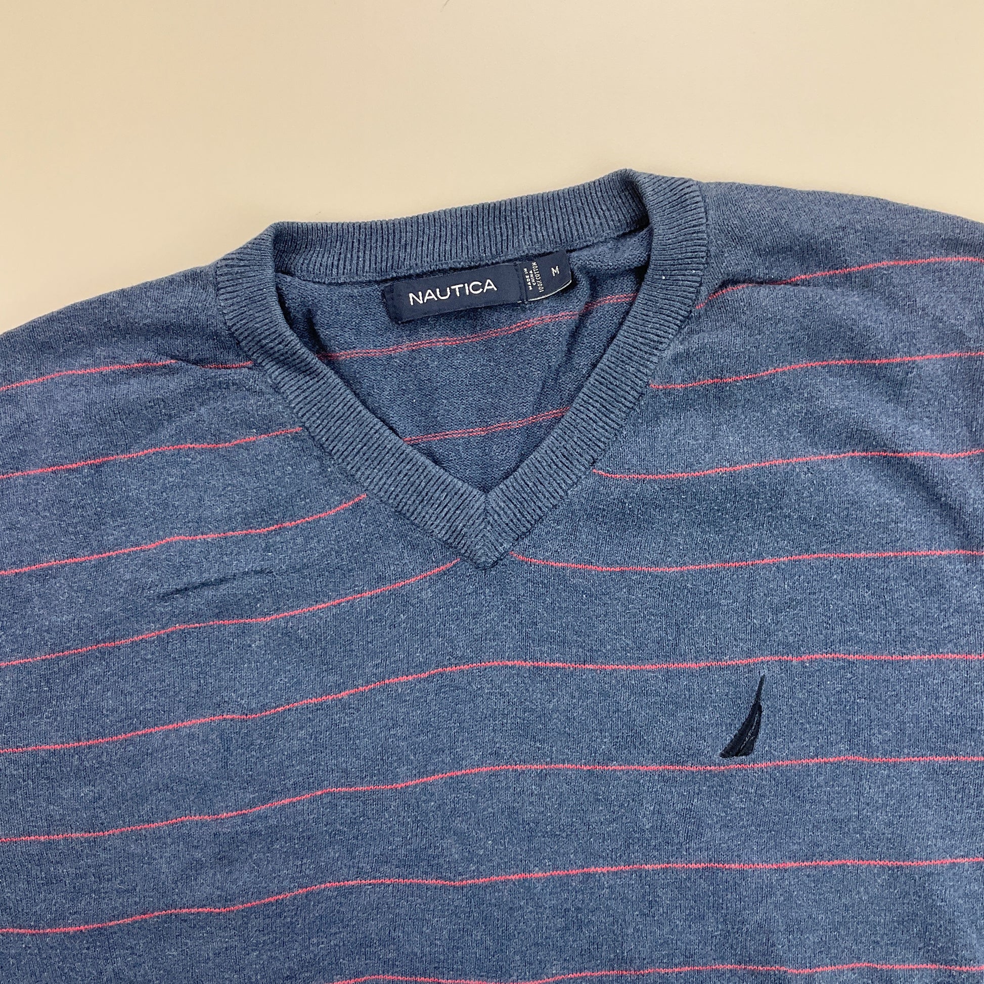 Nautica V-Neck Sweatshirt 3 PCS Set - Medium-NAUTICA-olesstore-vintage-secondhand-shop-austria-österreich