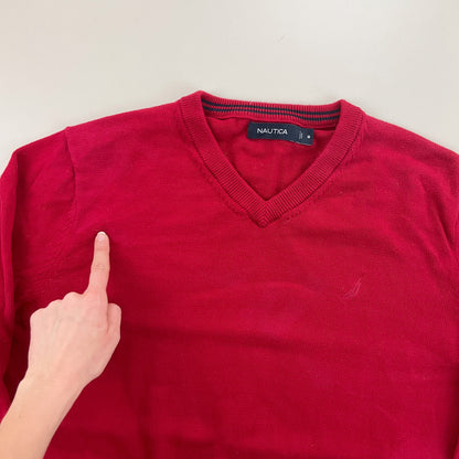 Nautica V-Neck Sweatshirt 3 PCS Set - Medium-NAUTICA-olesstore-vintage-secondhand-shop-austria-österreich