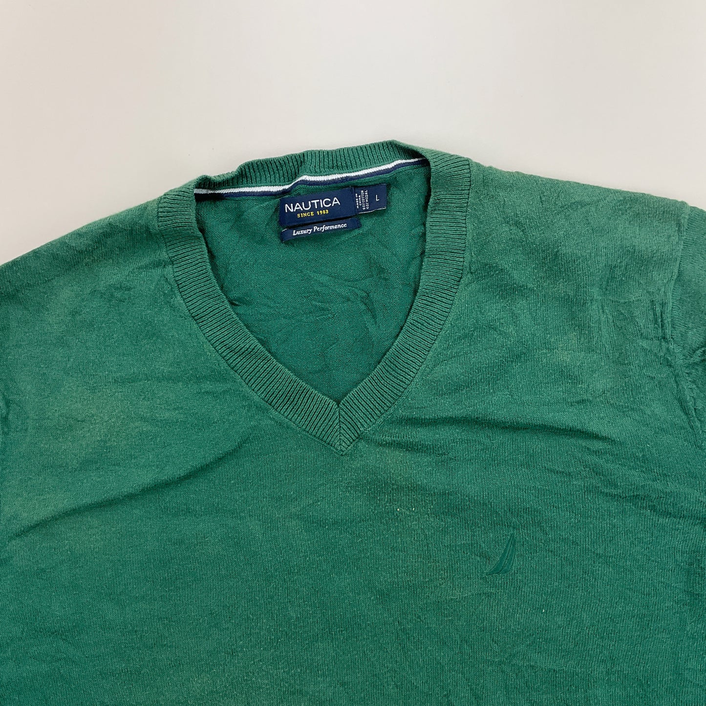 Nautica V-Neck Sweatshirt 3 PCS Set - Large-NAUTICA-olesstore-vintage-secondhand-shop-austria-österreich