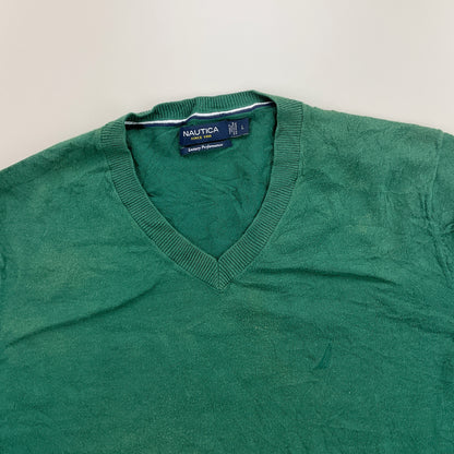 Nautica V-Neck Sweatshirt 3 PCS Set - Large-NAUTICA-olesstore-vintage-secondhand-shop-austria-österreich