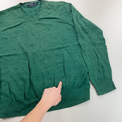 Nautica V-Neck Sweatshirt 3 PCS Set - Large-NAUTICA-olesstore-vintage-secondhand-shop-austria-österreich