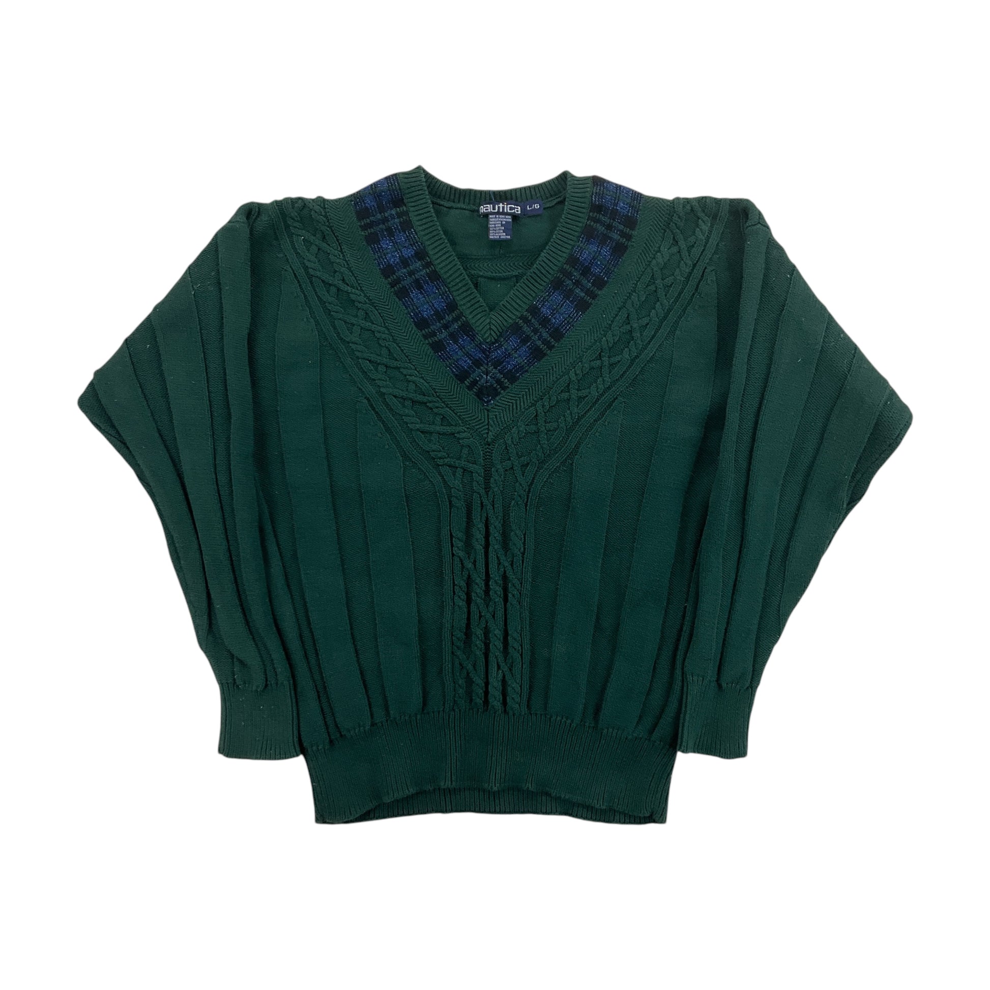 Nautica V-Neck Sweatshirt 3 PCS Set - Large-NAUTICA-olesstore-vintage-secondhand-shop-austria-österreich