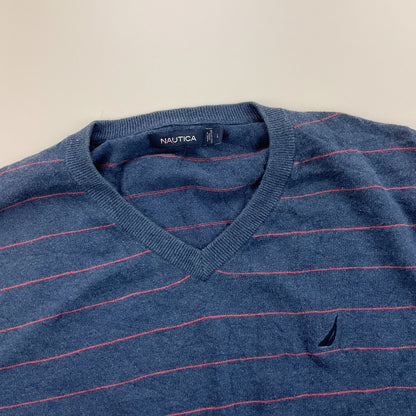 Nautica V-Neck Sweatshirt 3 PCS Set - Large-NAUTICA-olesstore-vintage-secondhand-shop-austria-österreich