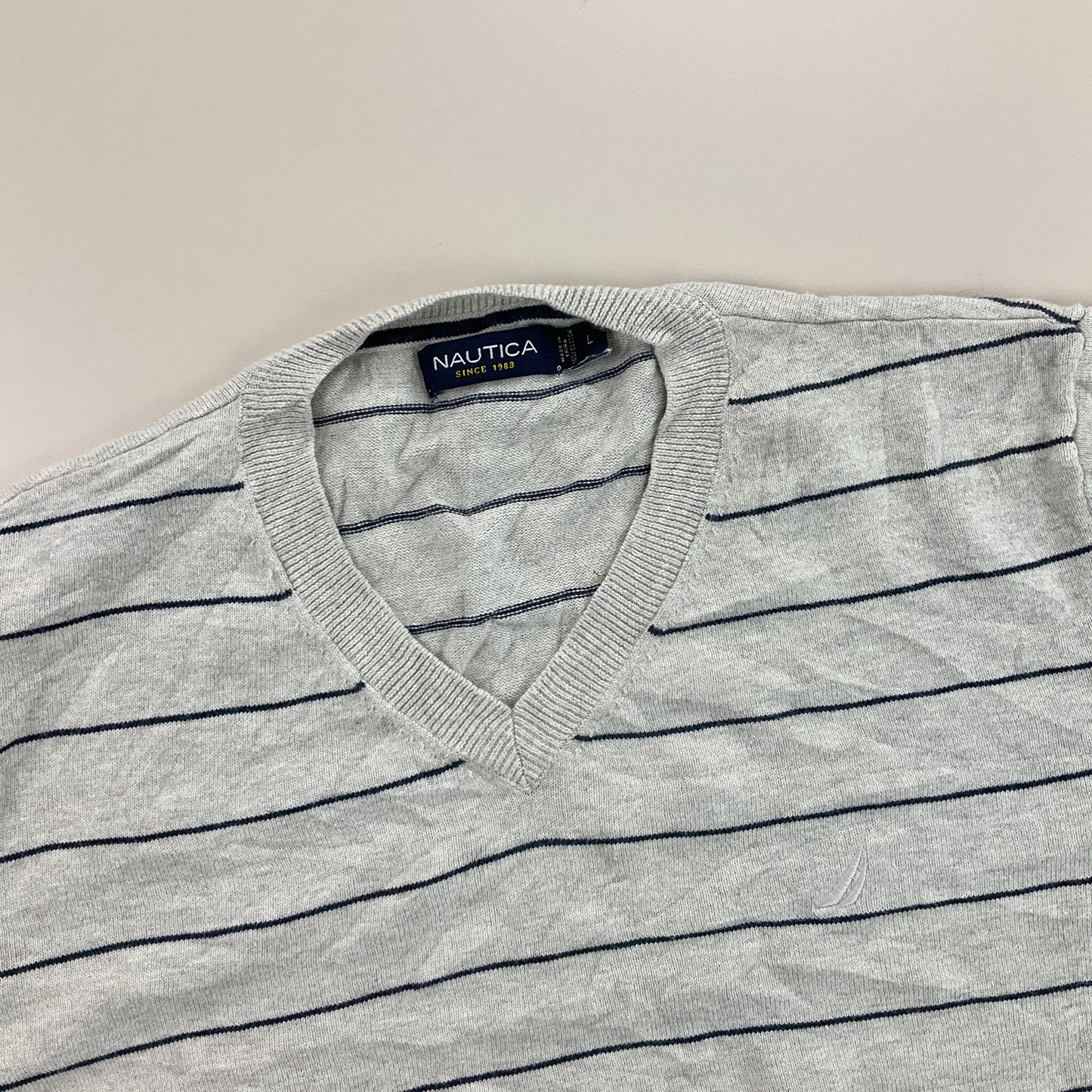 Nautica V-Neck Sweatshirt 3 PCS Set - Large-NAUTICA-olesstore-vintage-secondhand-shop-austria-österreich