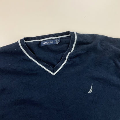 Nautica V-Neck Sweatshirt 3 PCS Set - XXL-NAUTICA-olesstore-vintage-secondhand-shop-austria-österreich