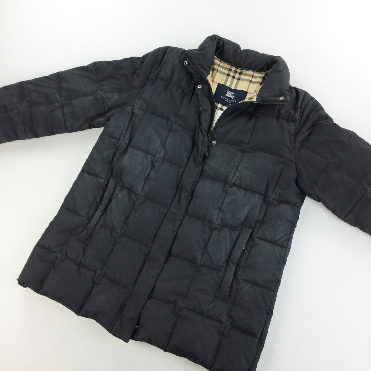 Burberry Puffer Winter Jacket - Small-olesstore-vintage-secondhand-shop-austria-österreich