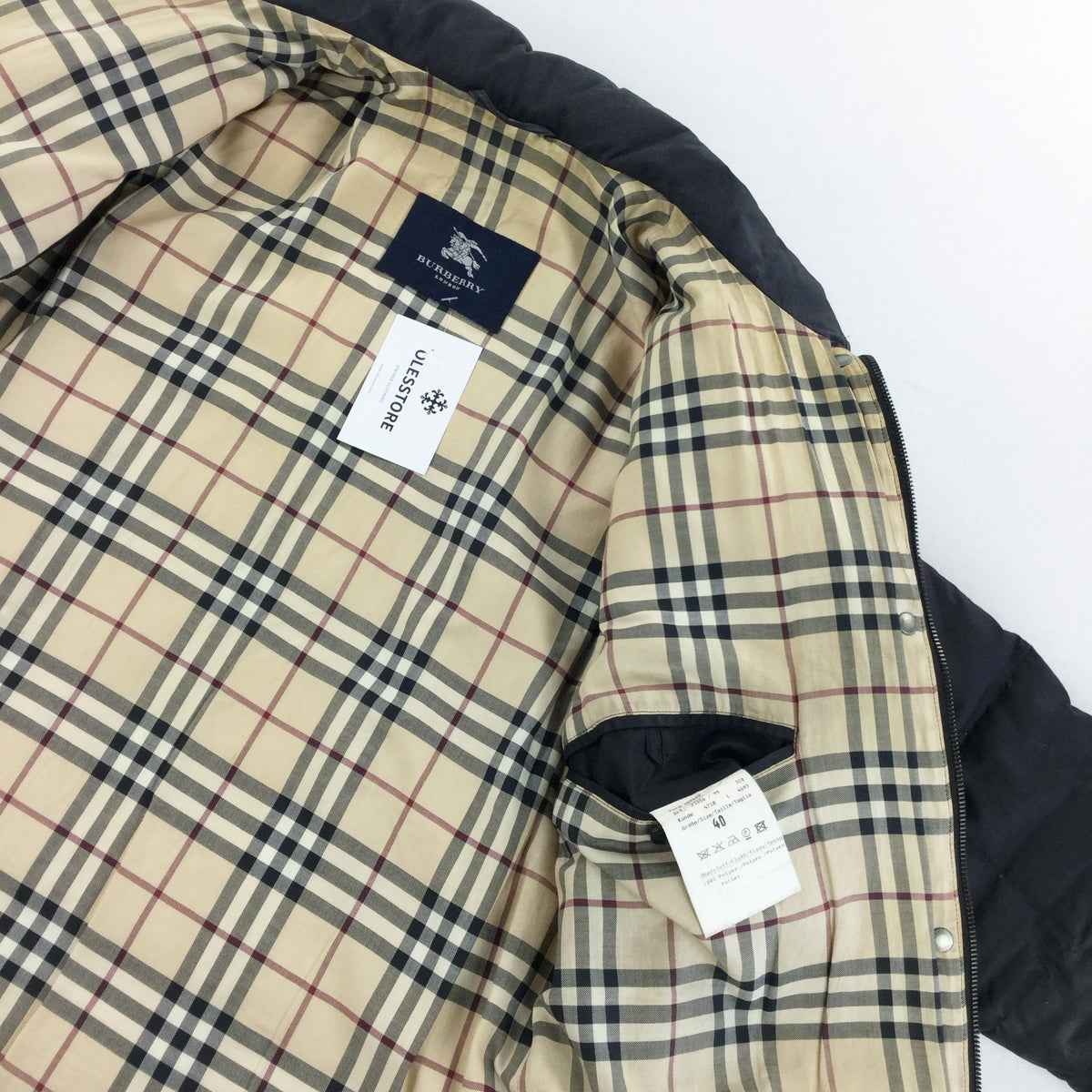 Burberry Puffer Winter Jacket - Small-olesstore-vintage-secondhand-shop-austria-österreich