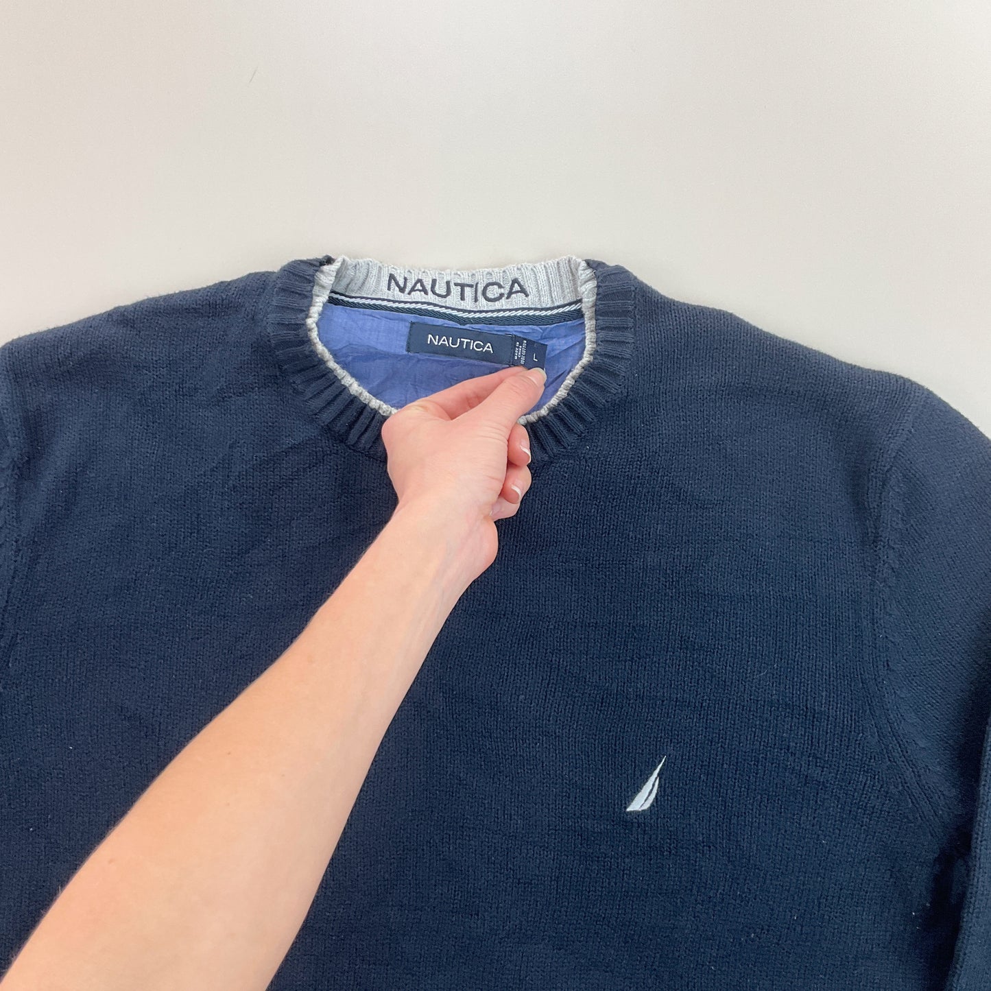 Nautica Basic Sweatshirt 3 PCS Set - Large-NAUTICA-olesstore-vintage-secondhand-shop-austria-österreich