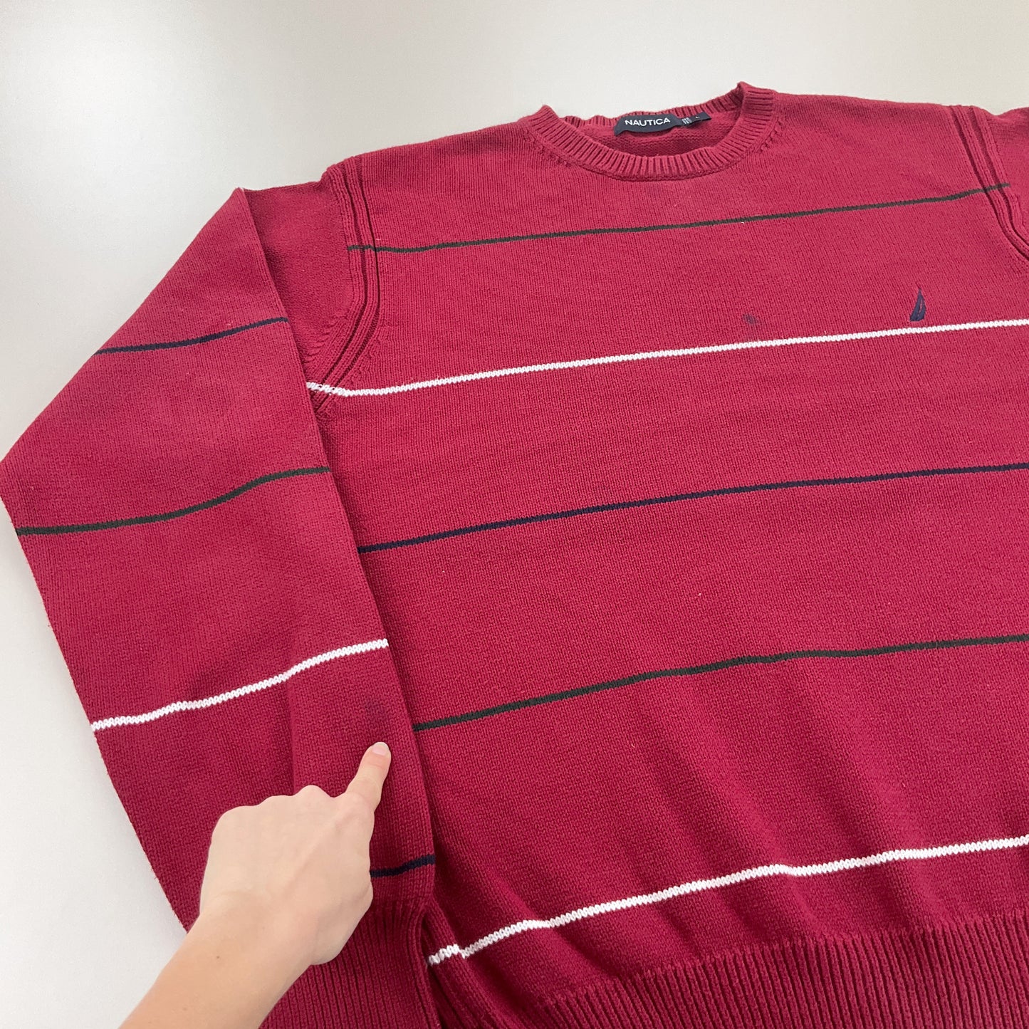Nautica Basic Sweatshirt 3 PCS Set - Large-NAUTICA-olesstore-vintage-secondhand-shop-austria-österreich