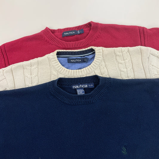Nautica Basic Sweatshirt 3 PCS Set - Large-NAUTICA-olesstore-vintage-secondhand-shop-austria-österreich