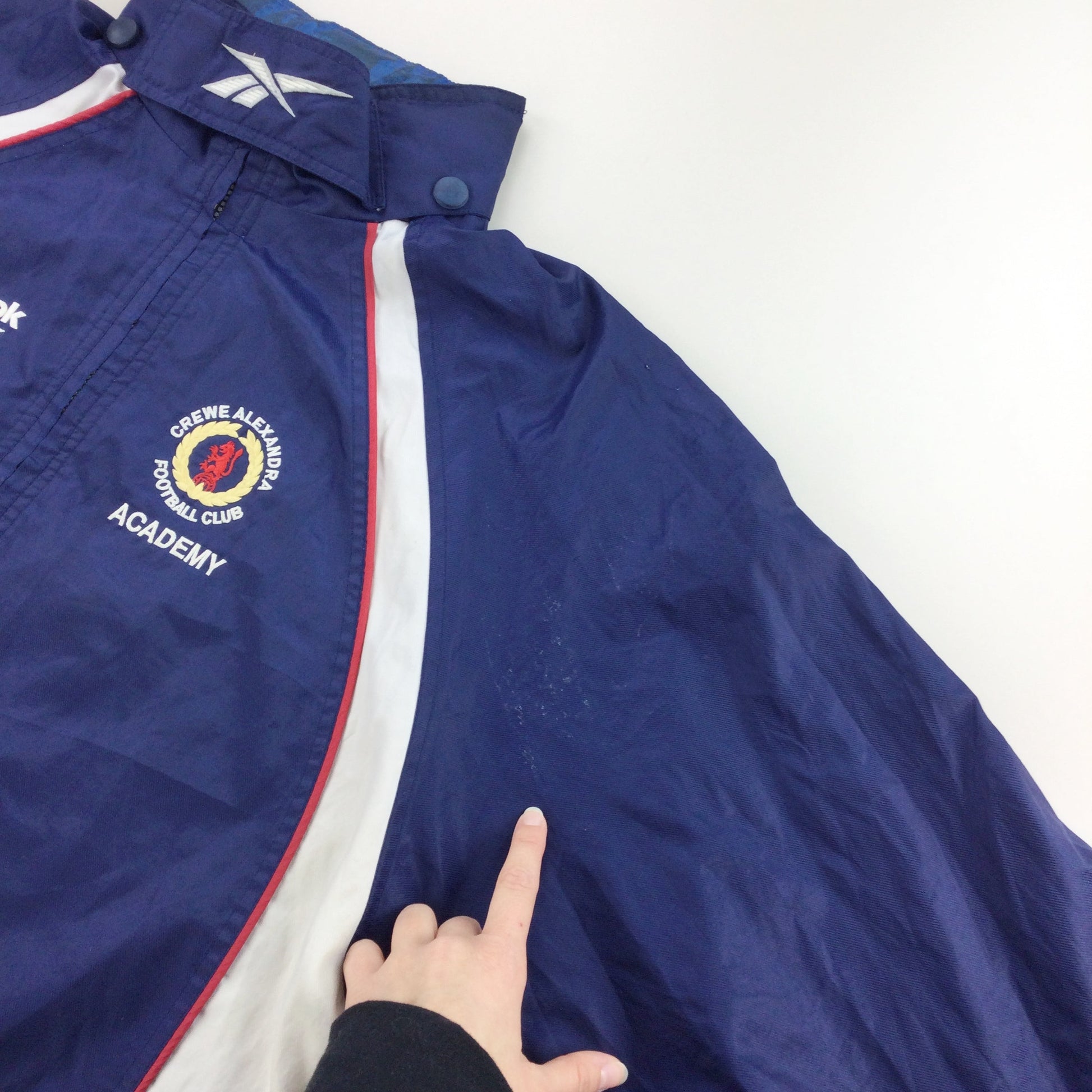 Reebok 90s Crewe Alexandra Academy Jacket - Large-REEBOK-olesstore-vintage-secondhand-shop-austria-österreich