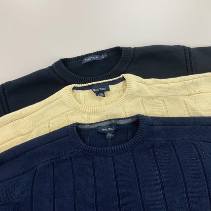 Nautica Basic Sweatshirt 3 PCS Set - Large-NAUTICA-olesstore-vintage-secondhand-shop-austria-österreich