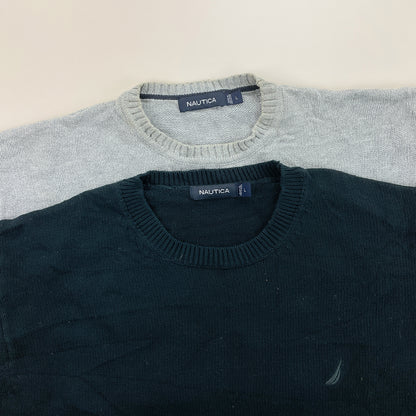 Nautica Basic Sweatshirt 2 PCS Set - Large-NAUTICA-olesstore-vintage-secondhand-shop-austria-österreich