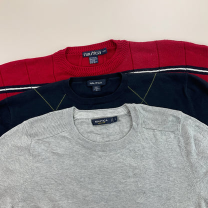 Nautica Basic Sweatshirt 3 PCS Set - Medium-NAUTICA-olesstore-vintage-secondhand-shop-austria-österreich