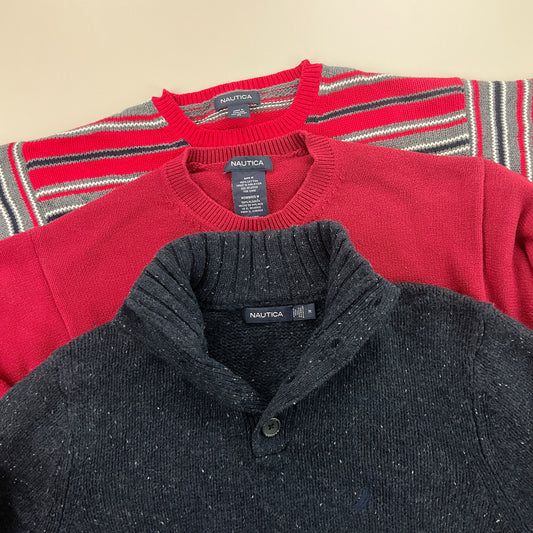 Nautica Basic Sweatshirt 3 PCS Set - Medium-NAUTICA-olesstore-vintage-secondhand-shop-austria-österreich