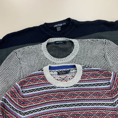 Nautica Basic Sweatshirt 3 PCS Set - XL-NAUTICA-olesstore-vintage-secondhand-shop-austria-österreich