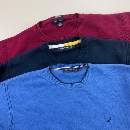 Nautica Basic Sweatshirt 3 PCS Set - XL-NAUTICA-olesstore-vintage-secondhand-shop-austria-österreich