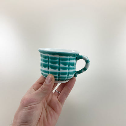 Gmundner Keramik Barock Tasse Grüngeflammt Ø9,5cm-Gmundner Keramik-olesstore-vintage-secondhand-shop-austria-österreich