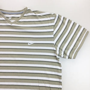 Nike Striped T-Shirt - Large-NIKE-olesstore-vintage-secondhand-shop-austria-österreich