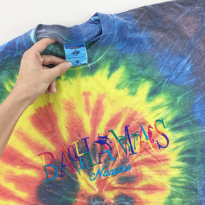 Bahamas Tie Dye T-Shirt - Large-Bahamas-olesstore-vintage-secondhand-shop-austria-österreich