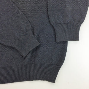 Adidas 80s Knit Sweatshirt - Large-Adidas-olesstore-vintage-secondhand-shop-austria-österreich