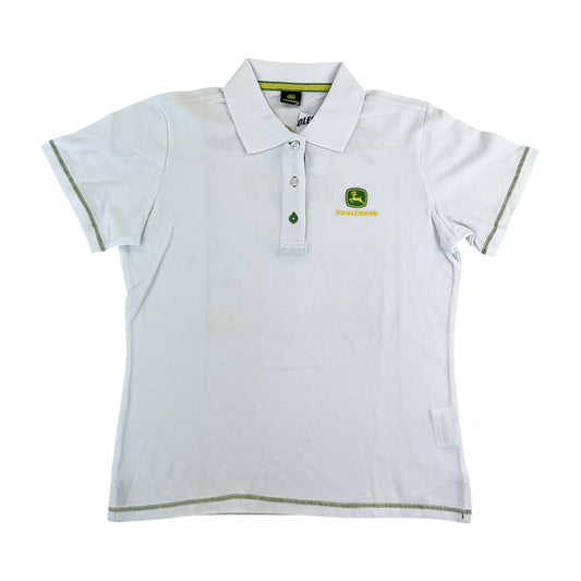 John Deere Polo Shirt - Damen/L-JOHN DEERE-olesstore-vintage-secondhand-shop-austria-österreich