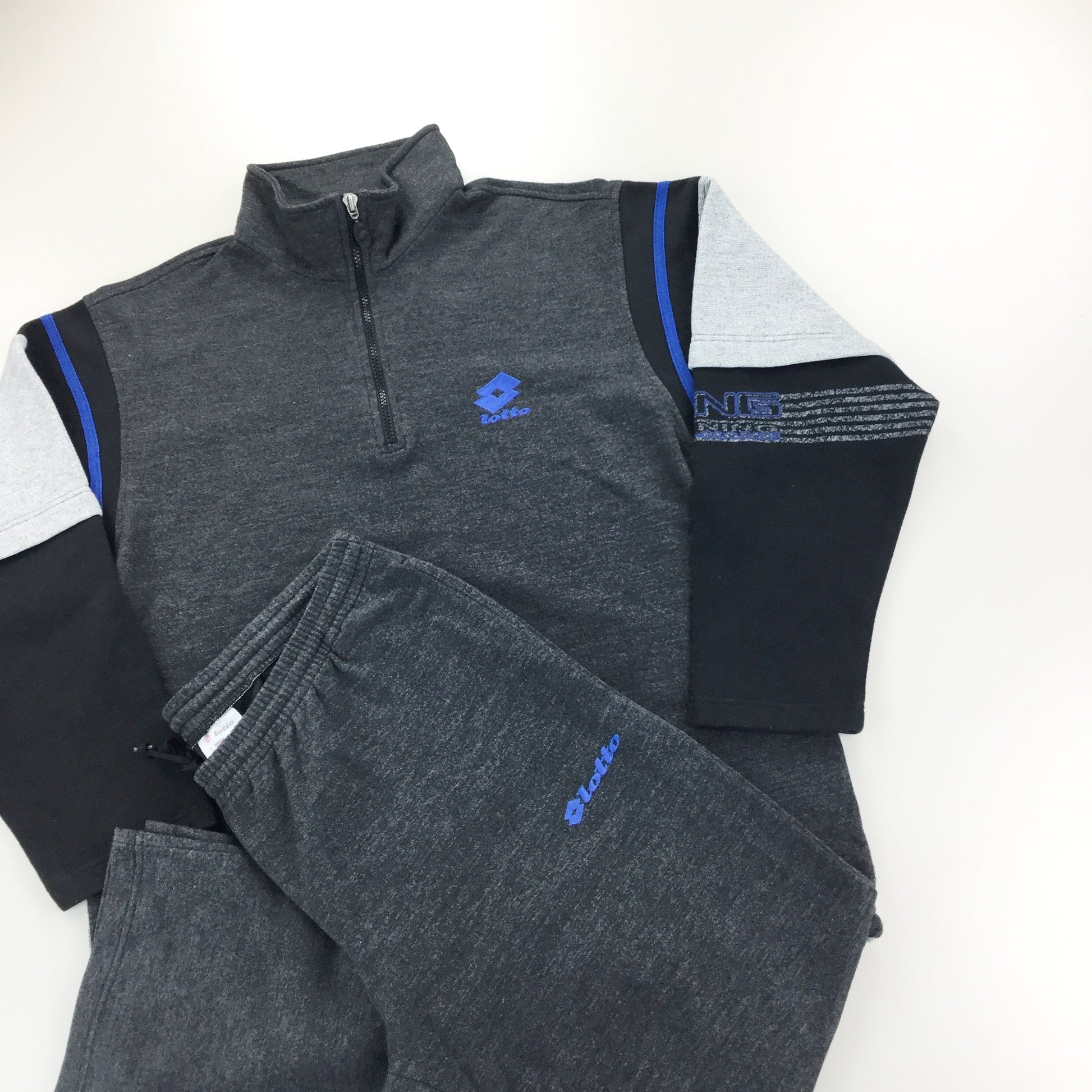 Lotto 90s Cotton Tracksuit - Large-LOTTO-olesstore-vintage-secondhand-shop-austria-österreich