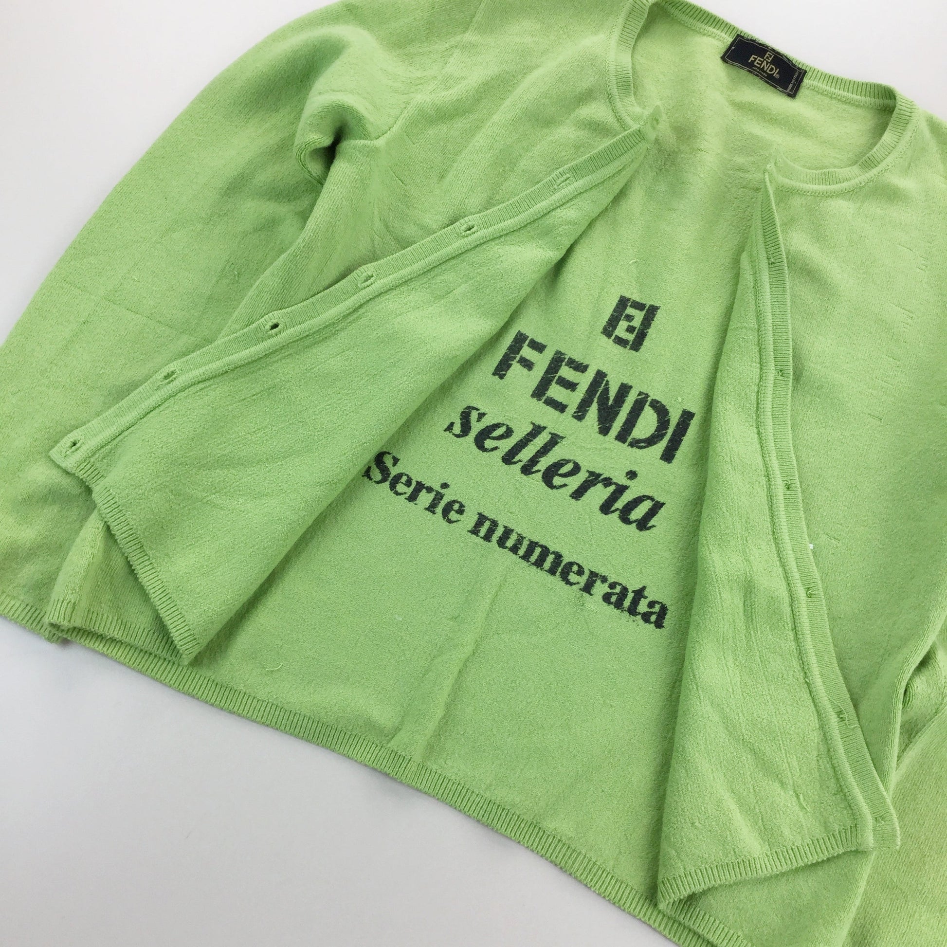 Fendi Selleria Serie Numerata Button Sweatshirt - Women/M-olesstore-vintage-secondhand-shop-austria-österreich