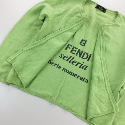 Fendi Selleria Serie Numerata Button Sweatshirt - Women/M-olesstore-vintage-secondhand-shop-austria-österreich