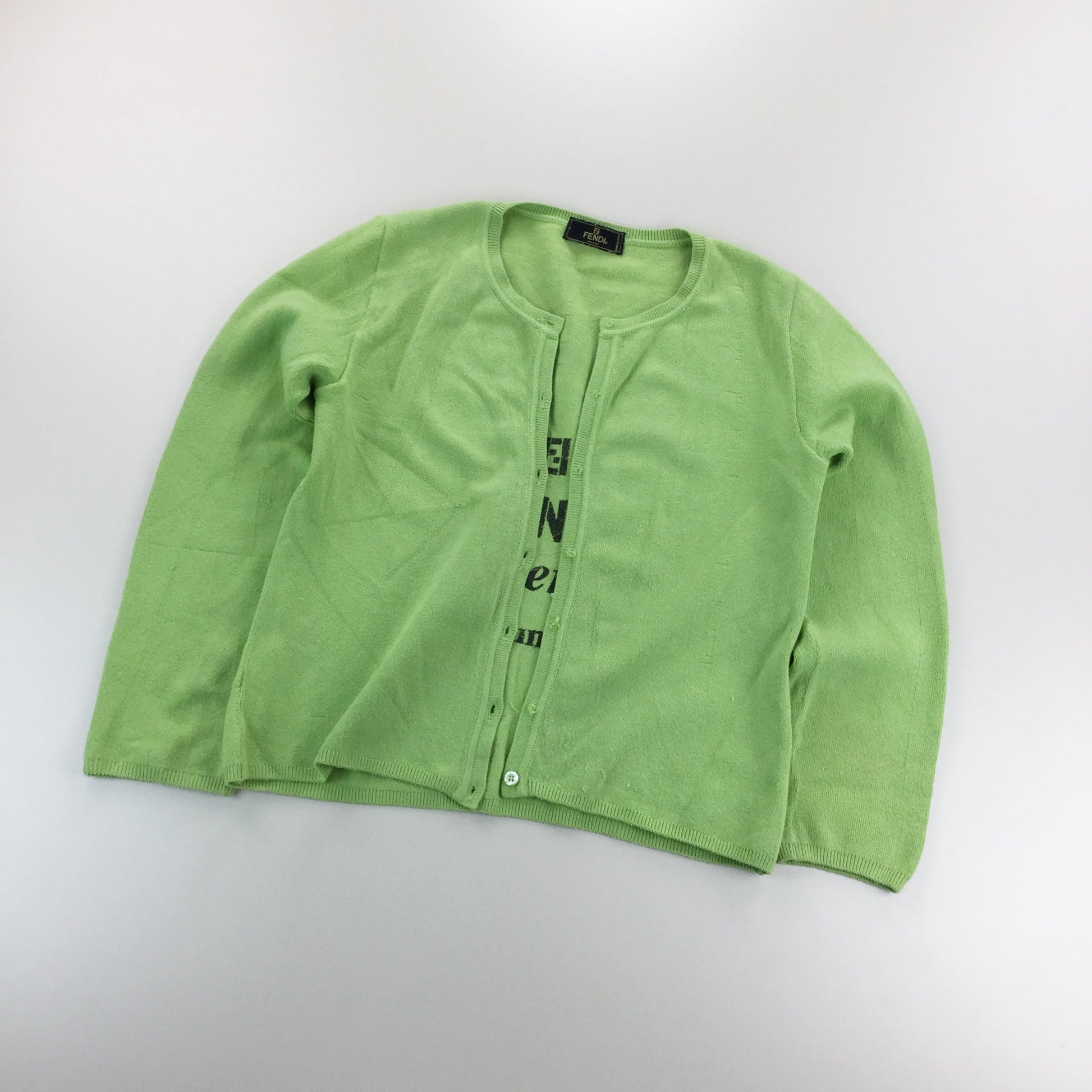 Fendi Selleria Serie Numerata Button Sweatshirt - Women/M-olesstore-vintage-secondhand-shop-austria-österreich