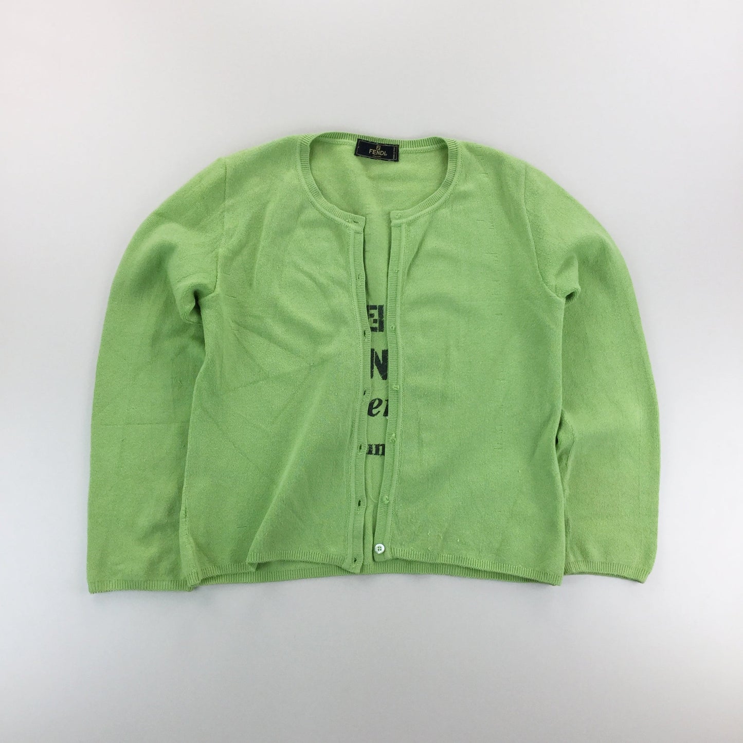 Fendi Selleria Serie Numerata Button Sweatshirt - Women/M-olesstore-vintage-secondhand-shop-austria-österreich