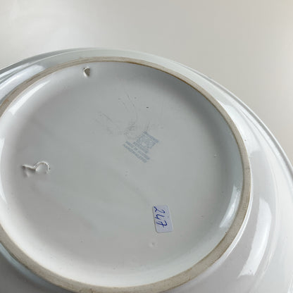 Gmundner Keramik 1985 Schüssel "Milchhof Steyr 50 Jahre" Grüngeflammt Ø29cm-Gmundner Keramik-olesstore-vintage-secondhand-shop-austria-österreich