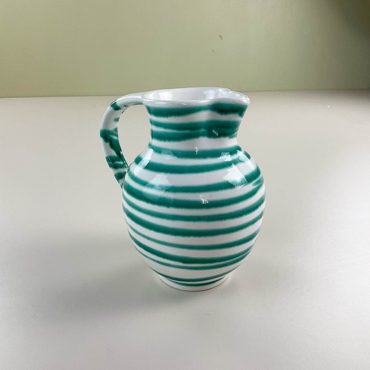 Gmundner Keramik Krug Grüngeflammt 17cm-Gmundner Keramik-olesstore-vintage-secondhand-shop-austria-österreich