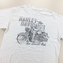 Load image into Gallery viewer, Harley Davidson &#39;Mancuso&#39; Houston, Texas Longsleeve T-Shirt - Large-HARLEY DAVIDSON-olesstore-vintage-secondhand-shop-austria-österreich