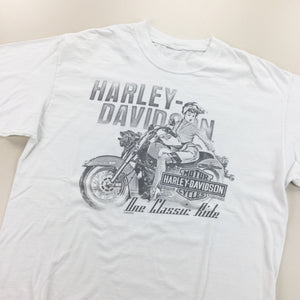 Harley Davidson 'Mancuso' Houston, Texas Longsleeve T-Shirt - Large-HARLEY DAVIDSON-olesstore-vintage-secondhand-shop-austria-österreich