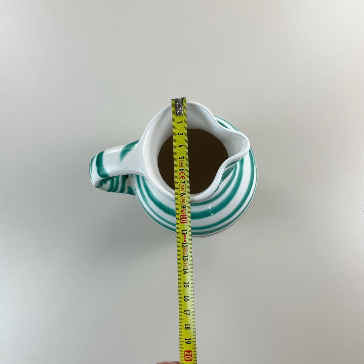 Gmundner Keramik Krug Grüngeflammt 17cm-Gmundner Keramik-olesstore-vintage-secondhand-shop-austria-österreich