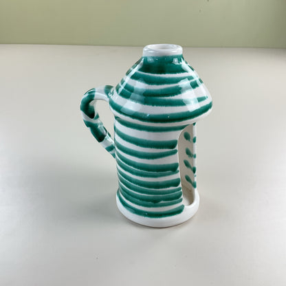 Gmundner Keramik Laterne Grüngeflammt 18cm-Gmundner Keramik-olesstore-vintage-secondhand-shop-austria-österreich
